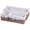 Seagrass Shelf Storage Baskets Large Medium Small With Washable Lining Natural